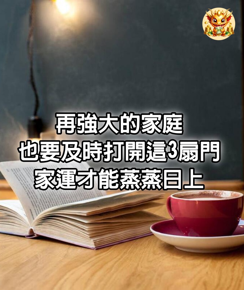 再強大的家庭，也要及時打開這3扇門，家運才能蒸蒸日上