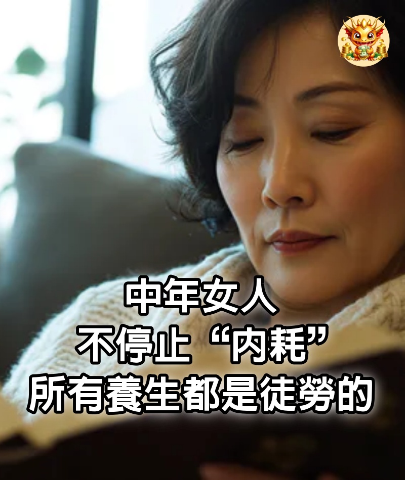 中年女人，不停止“內耗”，所有養生都是徒勞的