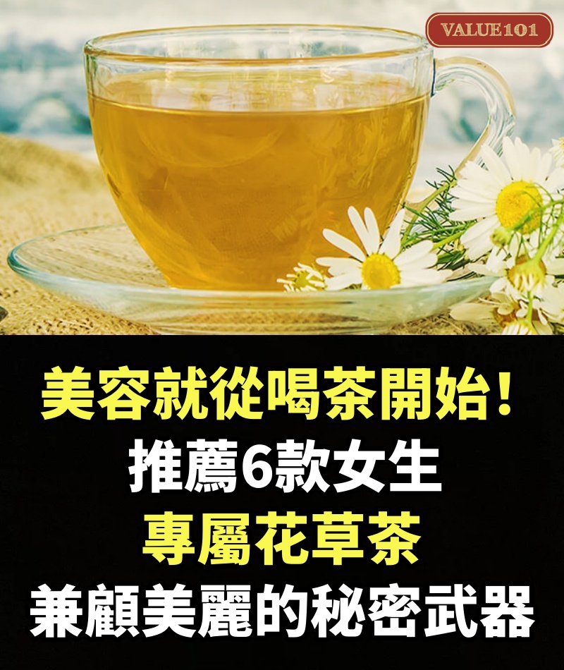 美容就從喝茶開始！推薦6款女生專屬花草茶，兼顧健康與美麗的秘密武器