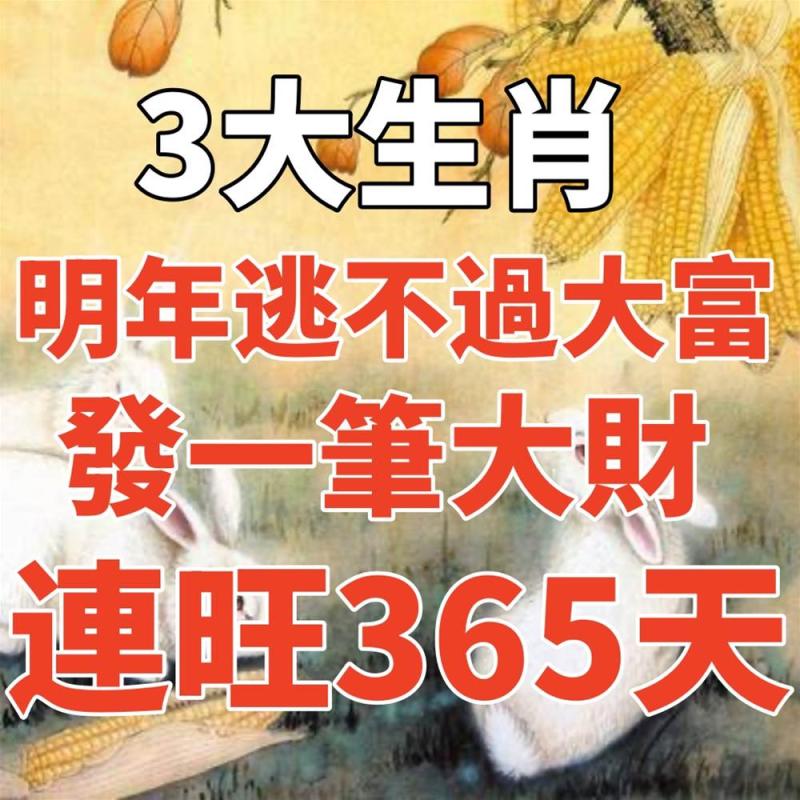 明年逃不過大富，這三個生肖要發一筆大財，連旺365天