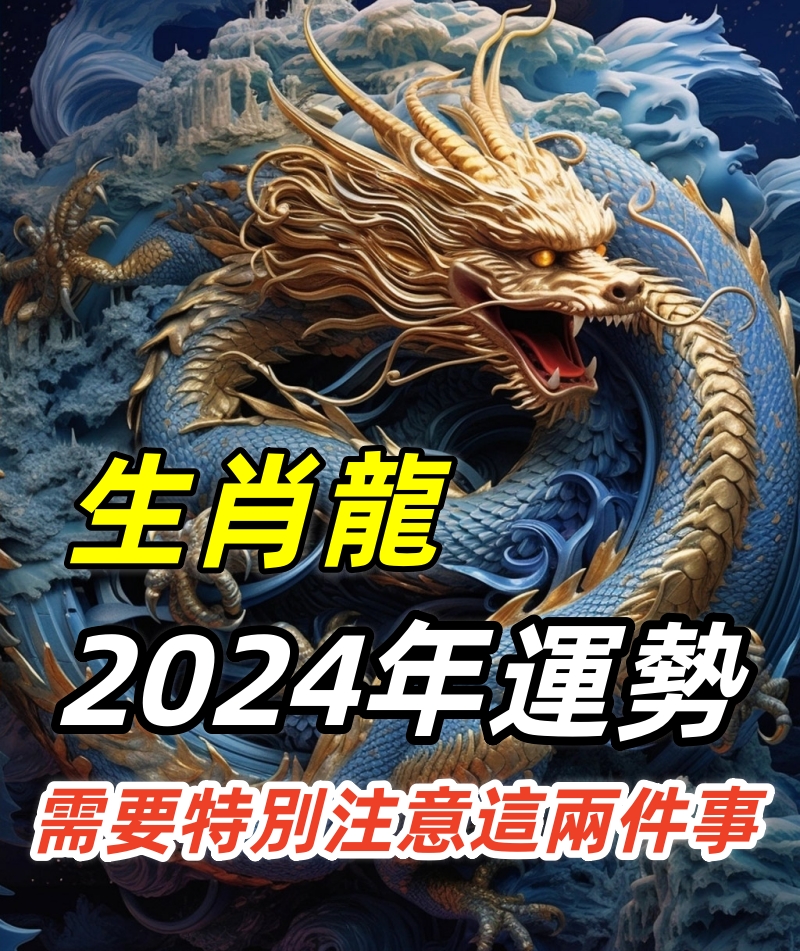 生肖龍2024年運勢及運程全面解析 ，需要特別注意這兩件事！