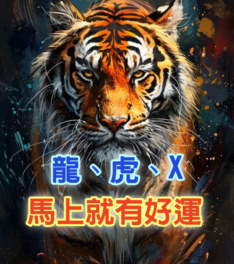 一個龍、一個虎、一個X，馬上就有好運