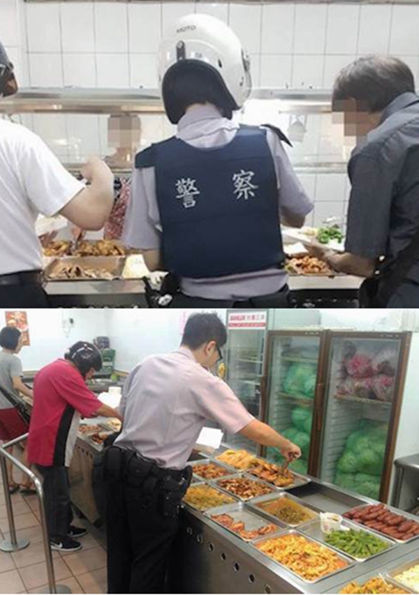 買自助餐氣炸！他質問「警察怎麼能穿制服買飯」拍照公審「長官霸氣回覆」被讚爆：先擔心自己吧