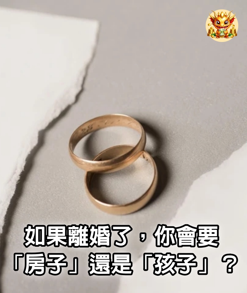 如果離婚了，你會要「房子」還是「孩子」？