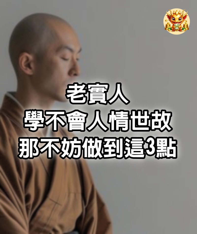 老實人 學不會人情世故 那不妨做到這3點